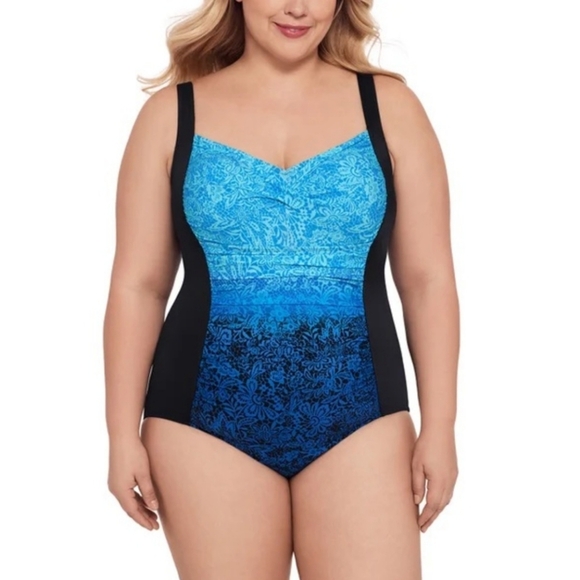 NWT Miradonna by Miraclesuit Women's Swimsuit 16 - Picture 1 of 7